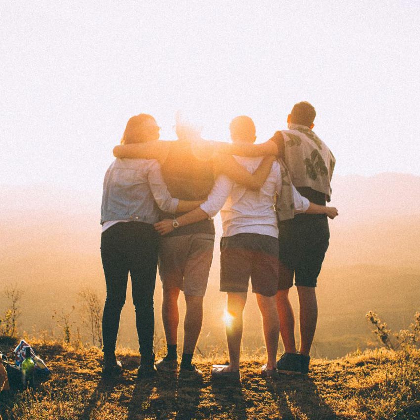Group of people hiking