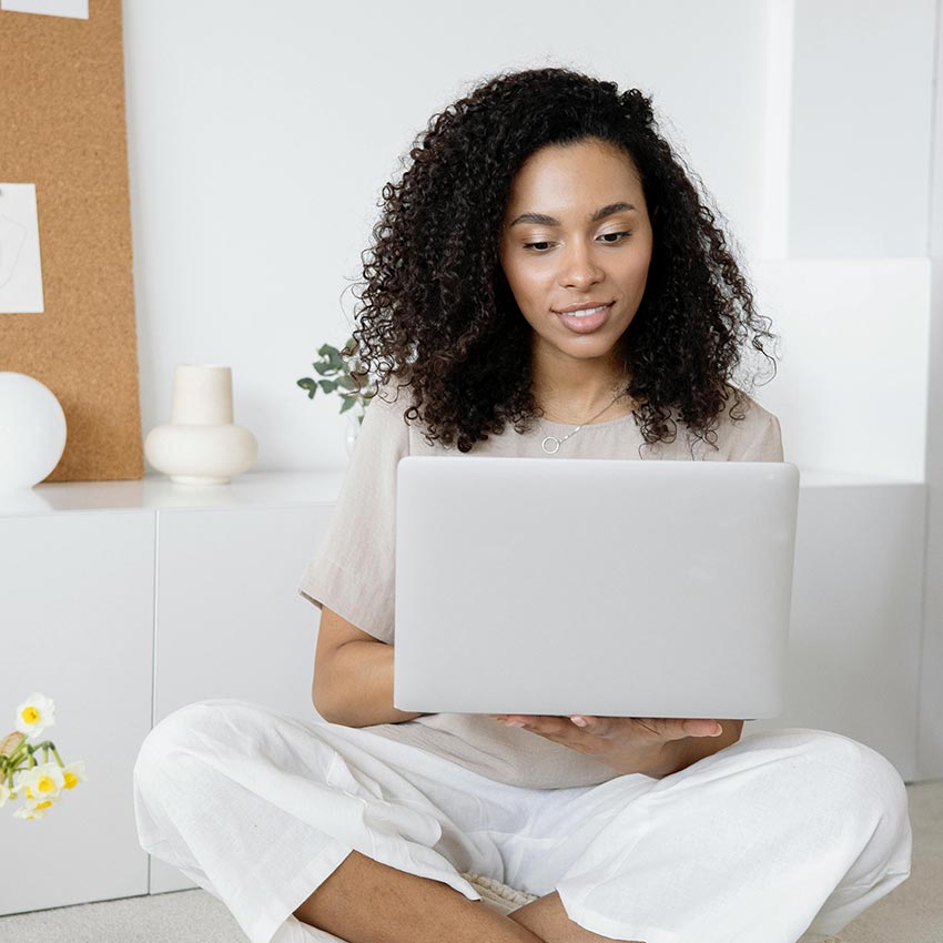 Woman on laptop